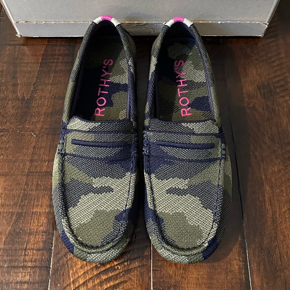Rothy’s The Driver - Spruce Camo Size 7 - NIB